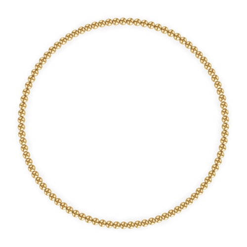 2MM Gold Ball Bracelet