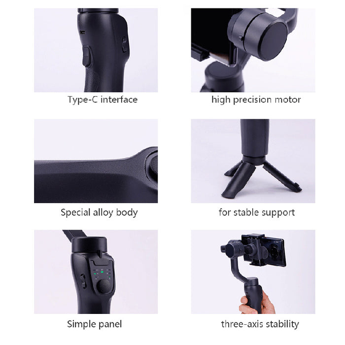 3-Axis Smartphone Gimbal Stabilizer – Bluetooth Handheld Tripod