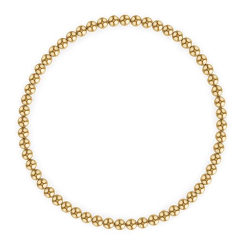 3MM Gold Ball Bracelet