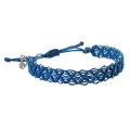 4ocean Cross Seas Braided Bracelet- Signature Blue
