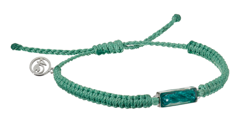 4ocean Ghost Net Bracelet- Seafoam Green