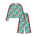8.28 GLP3783 Preorder Lights Bows Print Girls Christmas Clothes Set