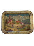 Decorative Metal Tray, Mountain Village
