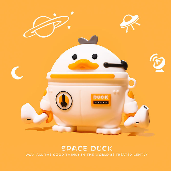 [Future space duck] send Hook★Liquid silica gel★No falling cover / Apple AirPods Pro