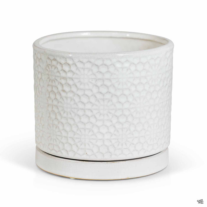 Amelia Cylinder White 7 inch