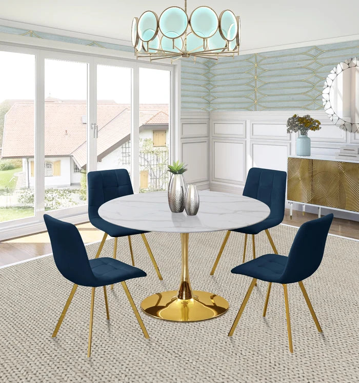 Annie Navy Velvet Dining Chair