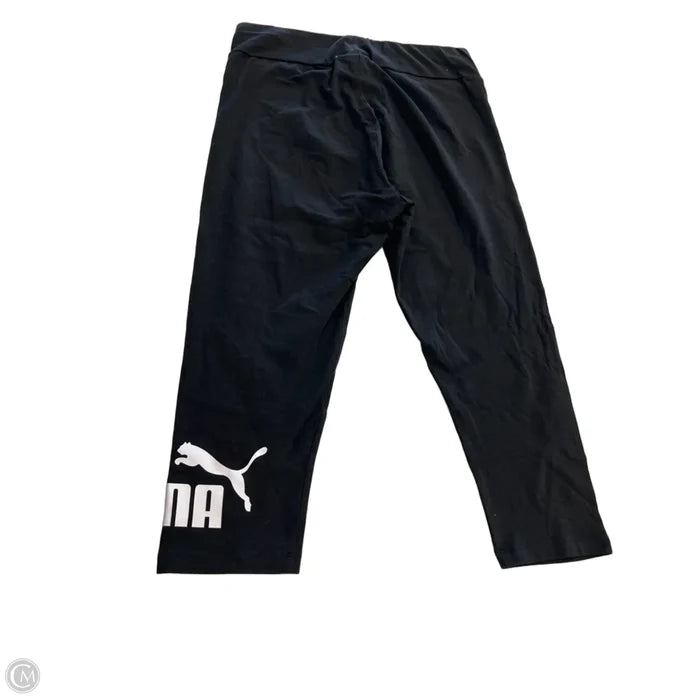 Athletic Capris By Puma In Black & White, Size: M
