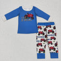 Baby Boys Farm Tractor Top with Pants Outfit