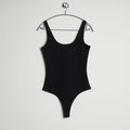 Basic Ponte Bodysuit in Black