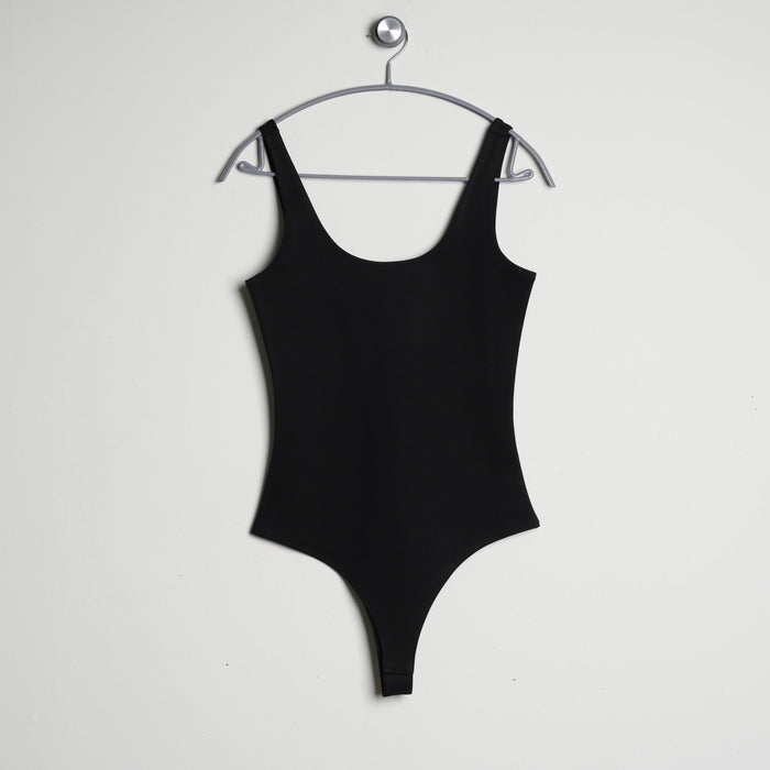 Basic Ponte Bodysuit in Black