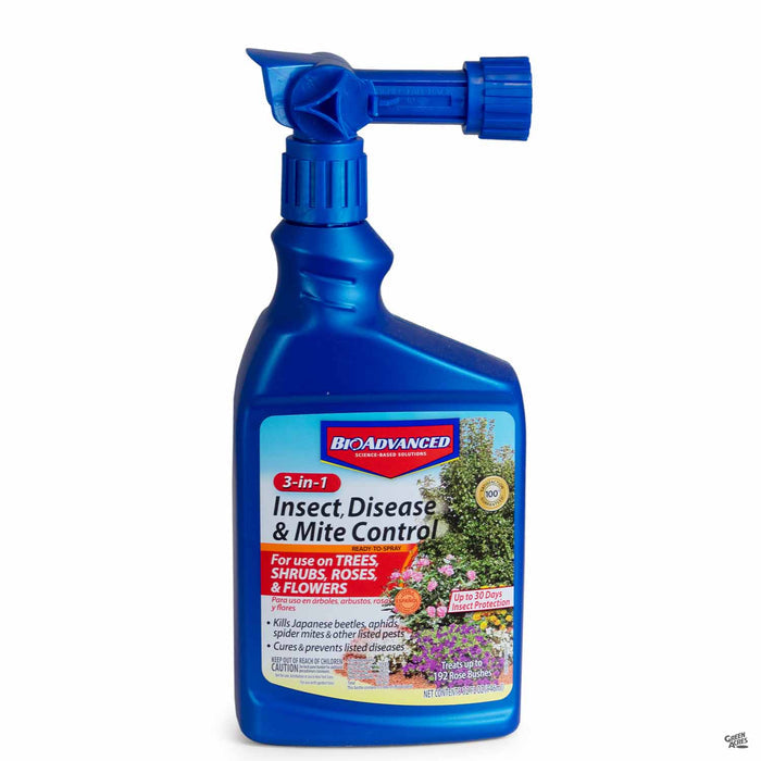 BioAdvanced 3-in-1 Insect, Disease and Mite Control 32 ounce Ready To Spray