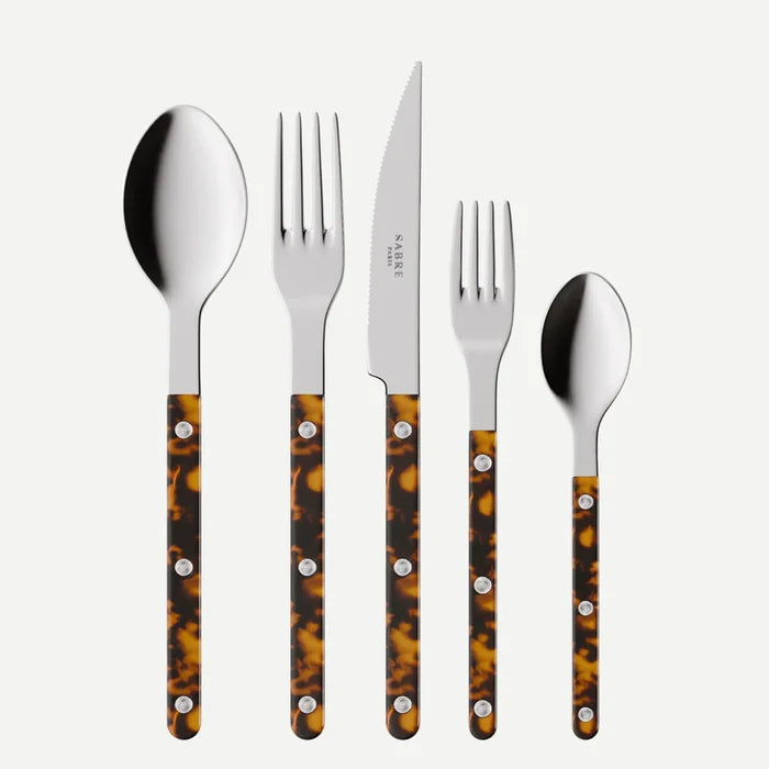Bistrot Solid Tortoise 5 Piece Place Setting