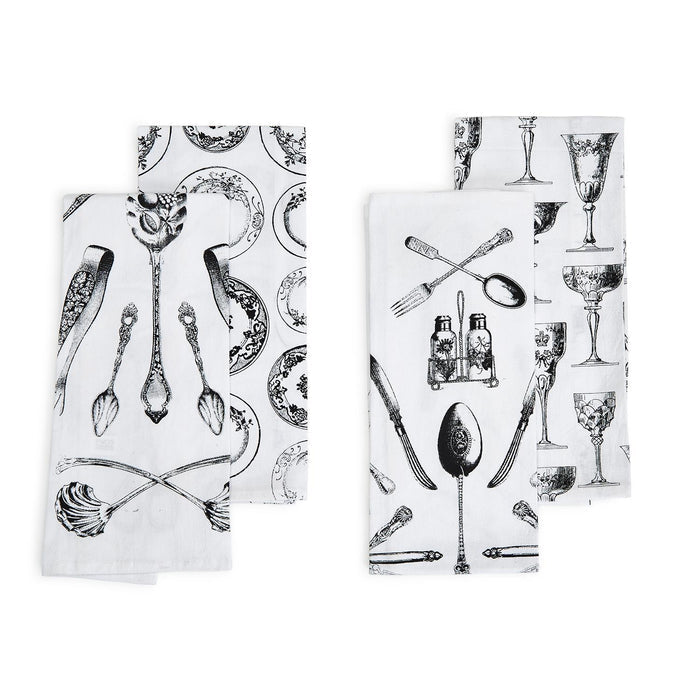 Black And White Dish Towels