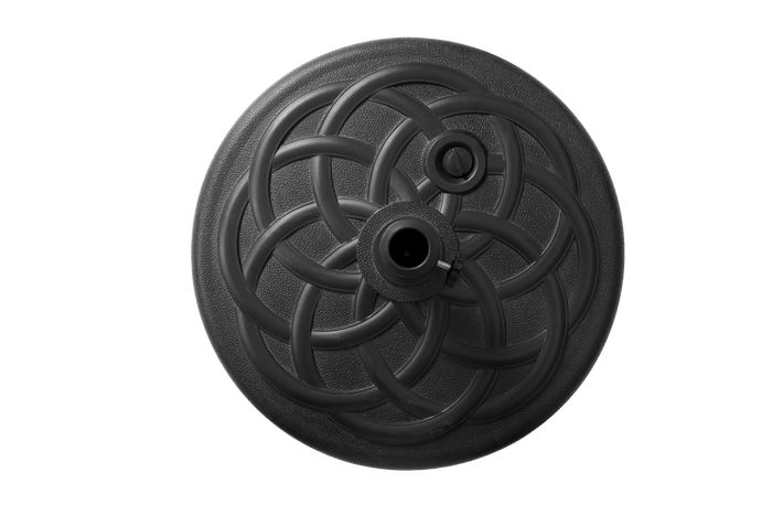 Black Fillable Umbrella Base with Steel Tube Support