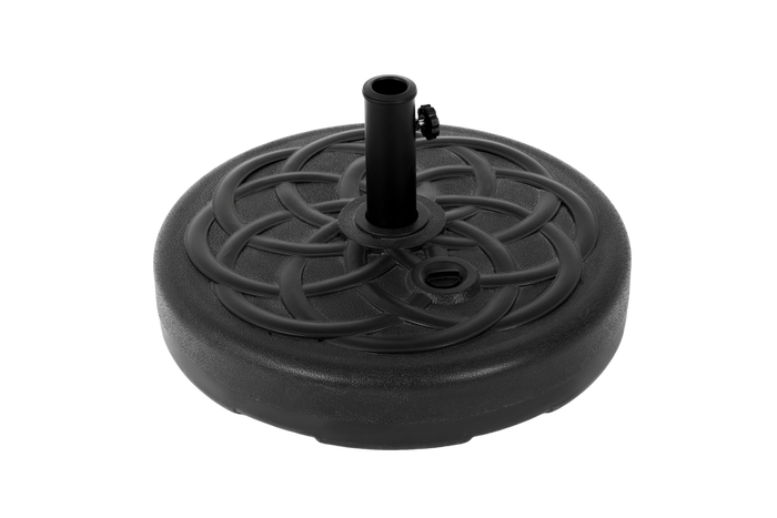 Black Fillable Umbrella Base with Steel Tube Support