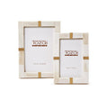 Bone and Brass S/2 Photo Frame