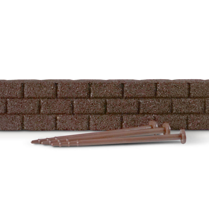 GroundSmart Brickface Edging Brown 48 inch