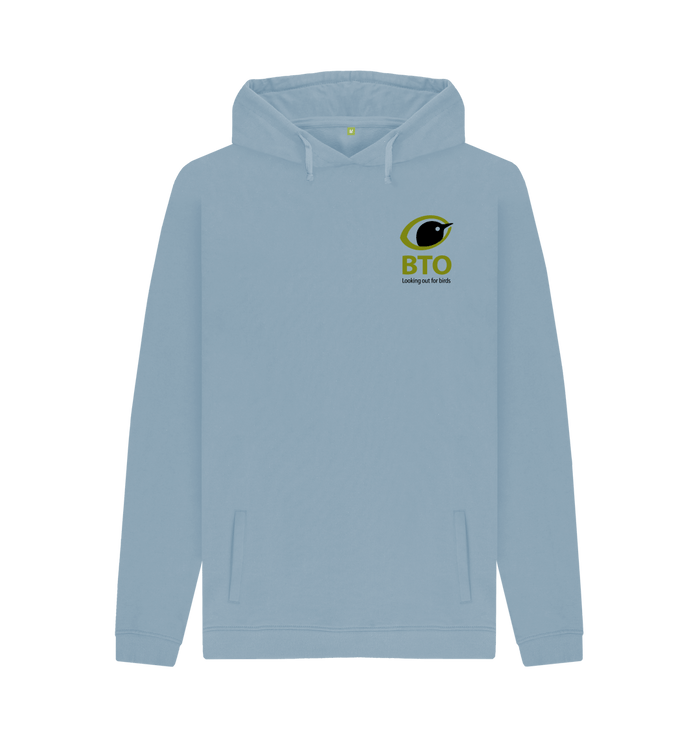Stone Blue Printed Hoody Front