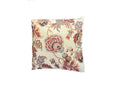 Burgundy Floral Throw Pillow 20x20