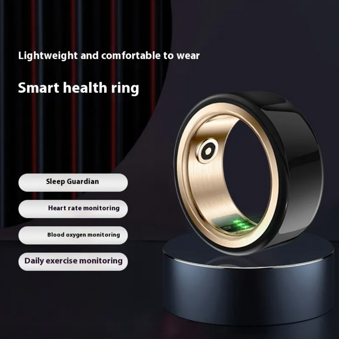 Ceramic Health Monitoring Smart Ring – Fitness & Sleep Tracker