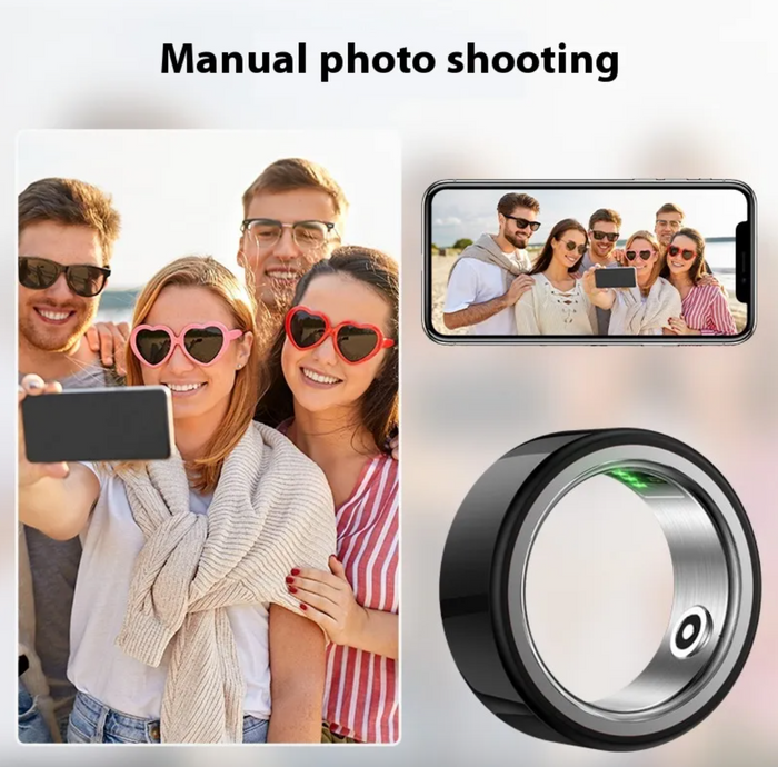 Ceramic Health Monitoring Smart Ring – Fitness & Sleep Tracker