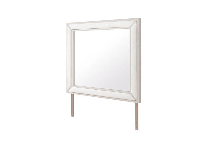 Clara Beige Upholstered Mirror