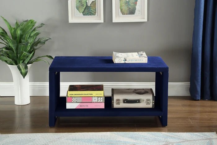 Cleo Navy Velvet Night Stand