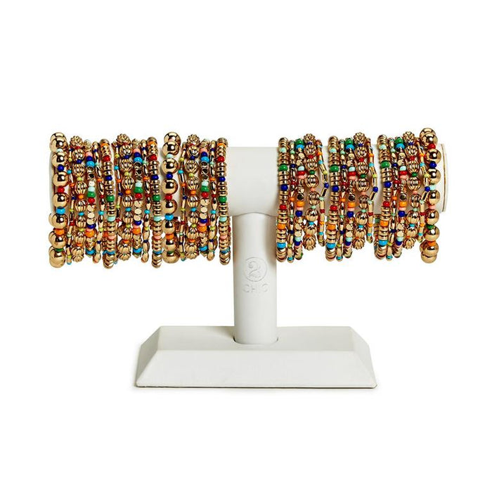 Color Wheel Bead Bracelet
