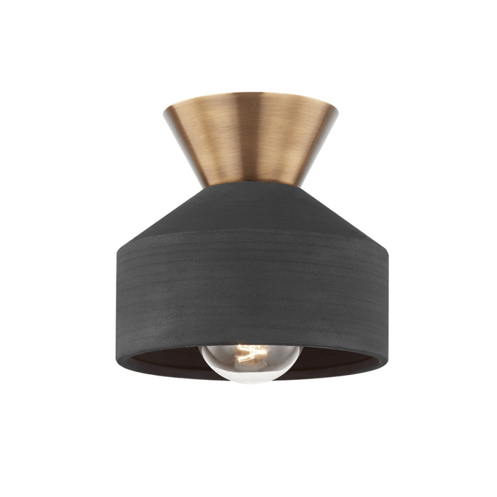 Covina Ceiling Light (C9811 - PBR/CBK) - Troy Lighting - Luxury Lighting BoutiqueBrass/Metal ChandeliersTroy Lighting