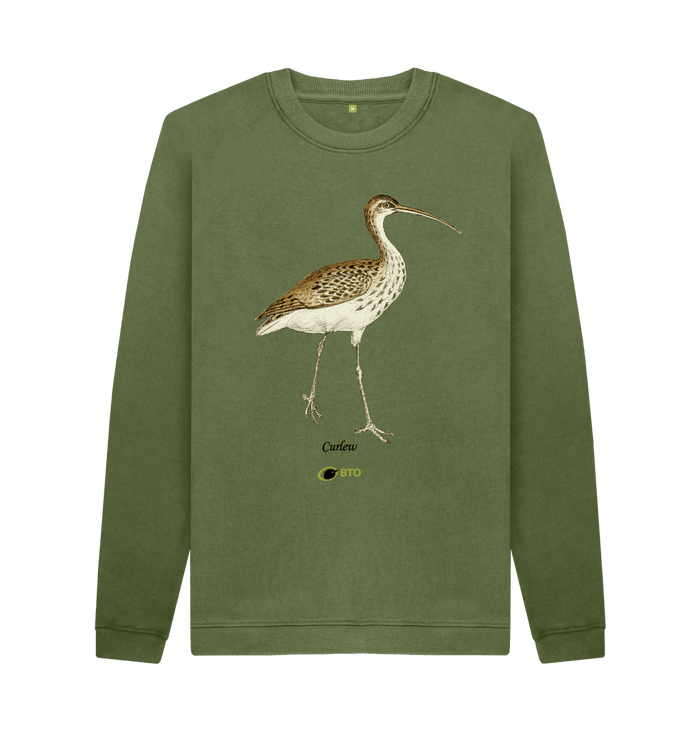 Khaki Printed Sweater Front