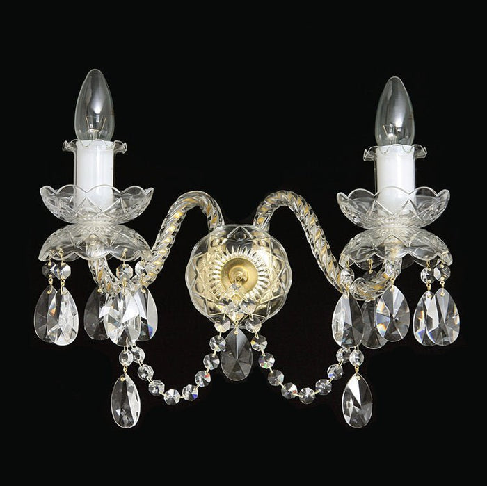 De Luxe 2 Wall Lights (Gold/Silver) - Wranovsky - Luxury Lighting BoutiqueWranovsky