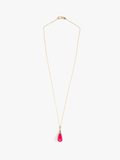 Dinosaur Designs Dew Drop Pendant, Flamingo/14k Gold-Filled