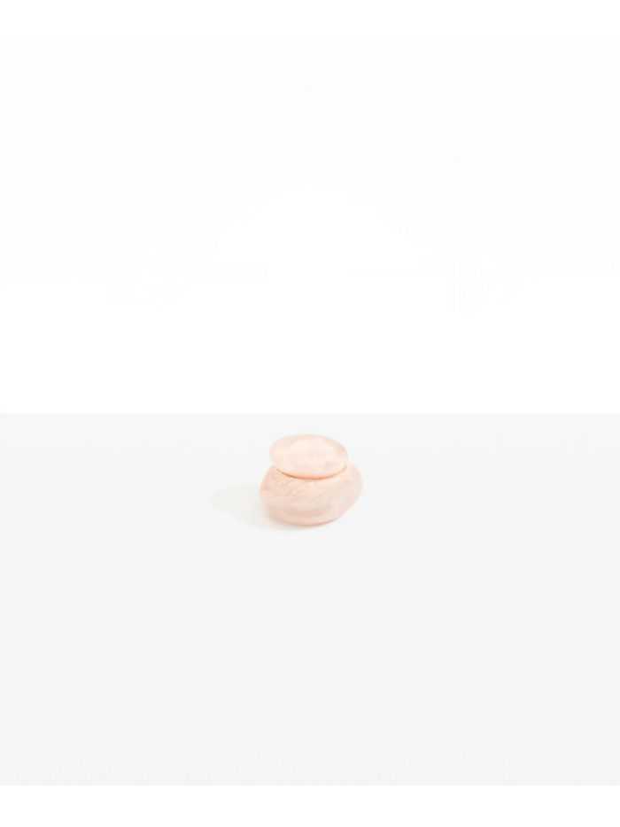 Dinosaur Designs Small Pebble Jar, Swirl Rose