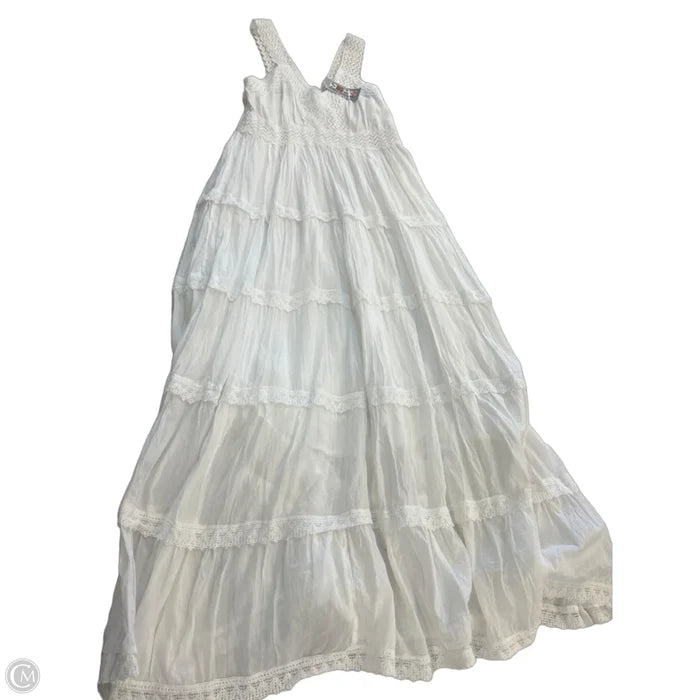 Dress Casual Maxi By India Boutique In White, Size: S