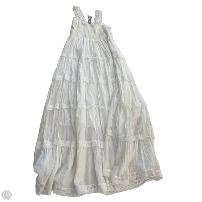 Dress Casual Maxi By India Boutique In White, Size: S