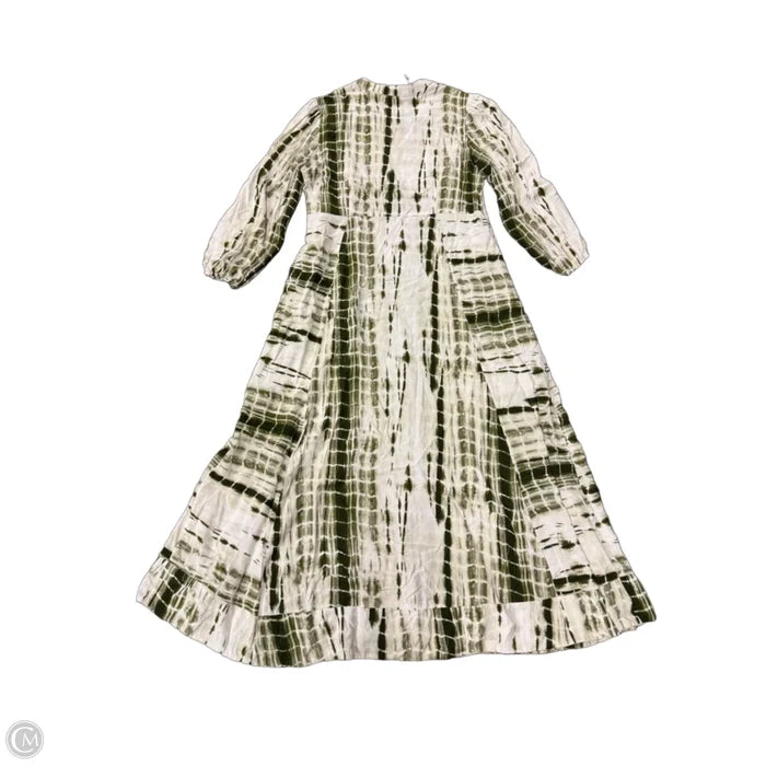Dress Casual Maxi By Soft Surroundings In Green & White, Size: M