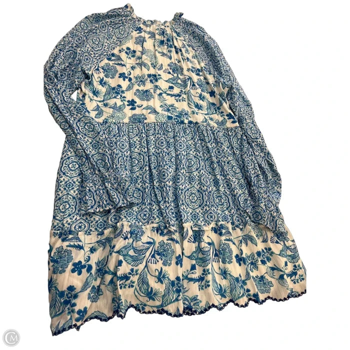 Dress Casual Midi By House Of Harlow In Blue & White, Size: M