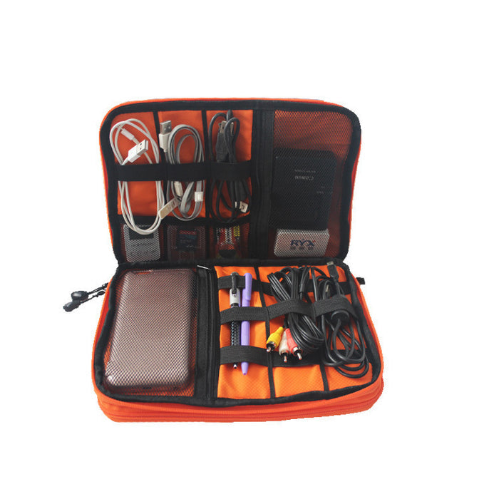 Dual-Layer Cable Organizer Bag – Travel Electronics Storage