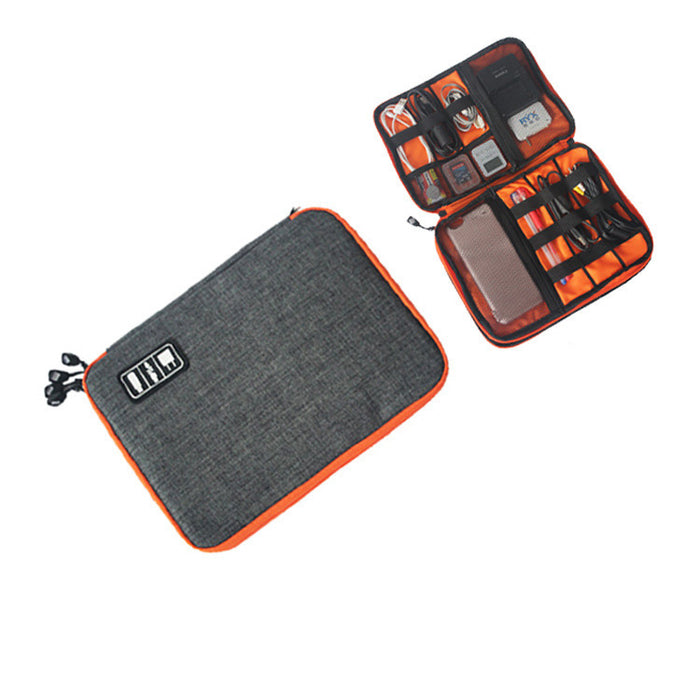 Dual-Layer Cable Organizer Bag – Travel Electronics Storage