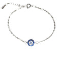 Evil Eye Bracelet - Small Diamond Blue Eye Bracelet