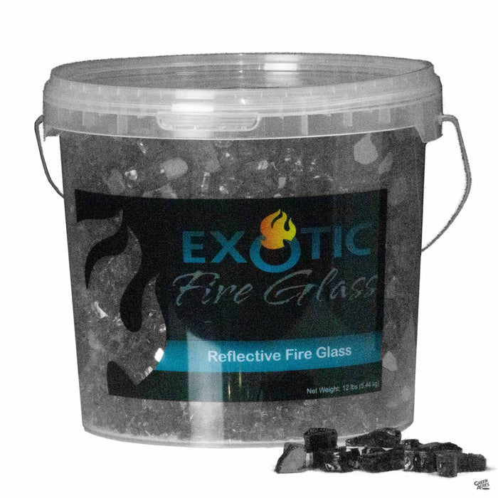 Exotic Fire Glass - Black Reflective