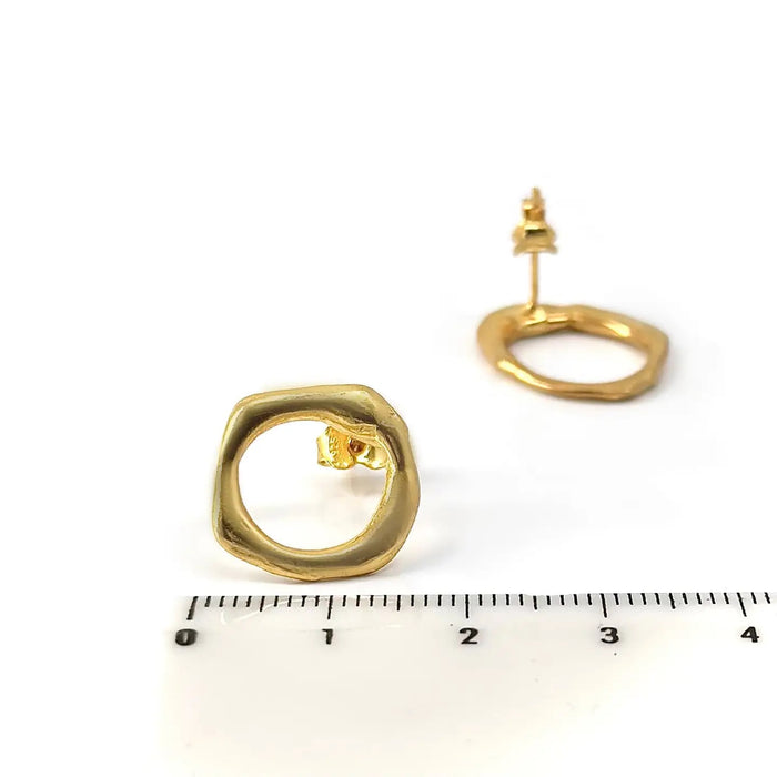 FR Art Jewellery | Crown Earrings | Gold