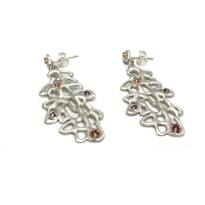 FR Art Jewellery | Raceme Earrings | Silver