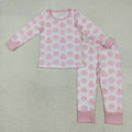 GLP1188 Pumpkin Pink Print Girls Fall Pajamas Clothes Set