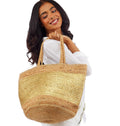 Golden State of Mind Jute Woven Tote Bag