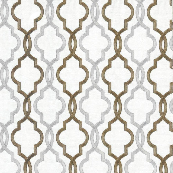 Gold/Silver Trellis Throw Pillow