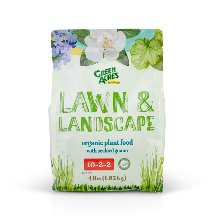 Green Acres Nursery and Supply Lawn and Landscape Organic Plant Food with Seabird Guano 4 pounds