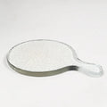 Hammered Glass Round Serving Board | Clear