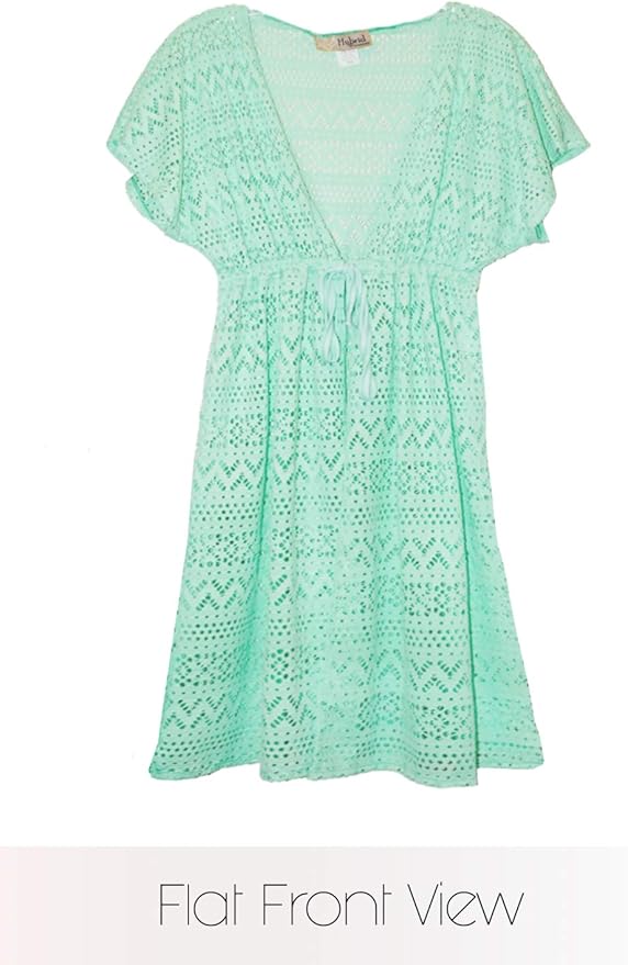 Hybrid & Company Women's Open Front Crochet Bikini Cover up