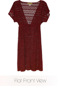 Hybrid & Company Women's Open Front Crochet Bikini Cover up